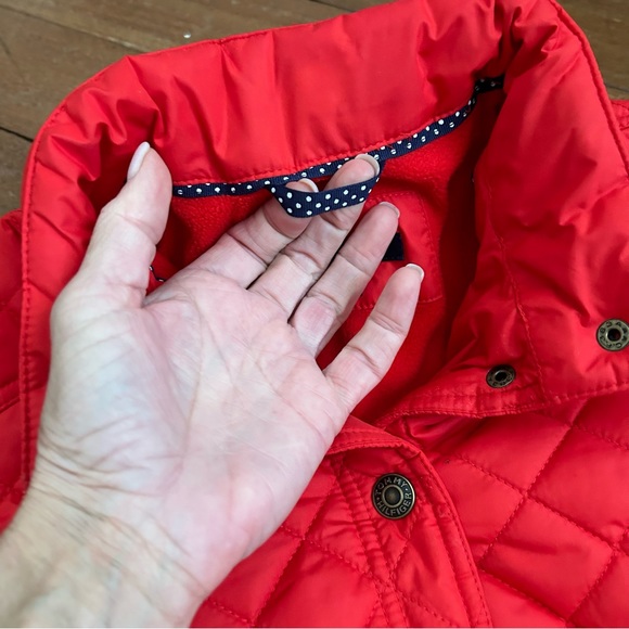 Tommy Hilfiger Quilted Barn Jacket Cherry Red - Picture 5 of 12